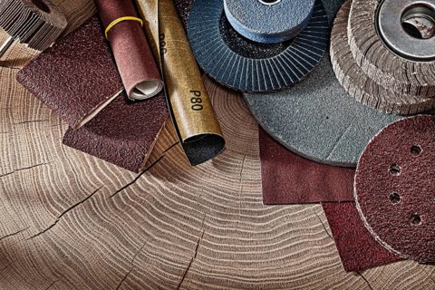 Abrasive Tapes Sheets And Wheels On Wood