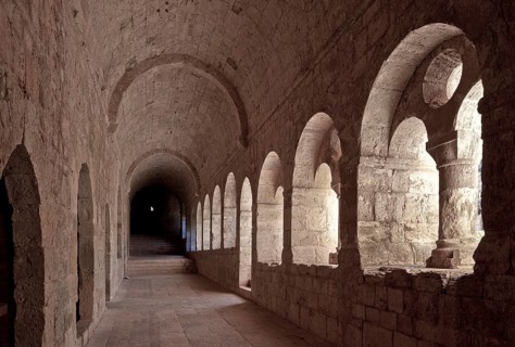 Cistercian monastery founded in 1146, cloister, east wing facing south