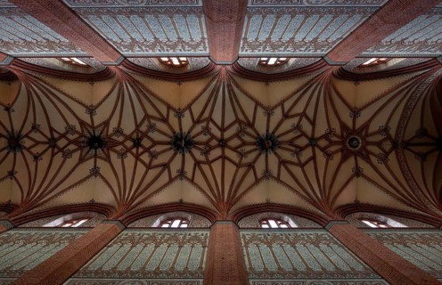 Former Cistercian church, central nave vault, St., Sankt, Saint