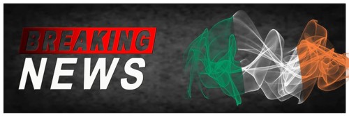 Ireland Breaking News, Smoke Flag Background
