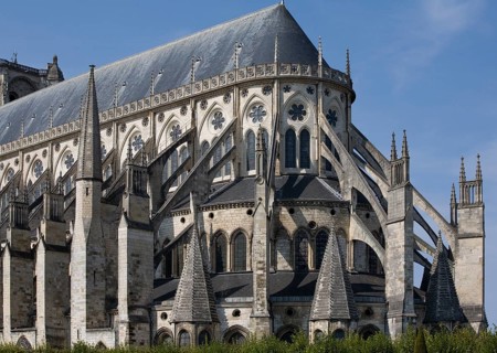 Bourges, Cathedral. Choir from south-east, St, Saint, Saint