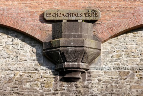 Germany's first drinking water dam, 1891, dam wall, detail