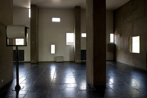 Le Corbusier, Unite d'Habitation, 1965 to 1967, interior vestibule