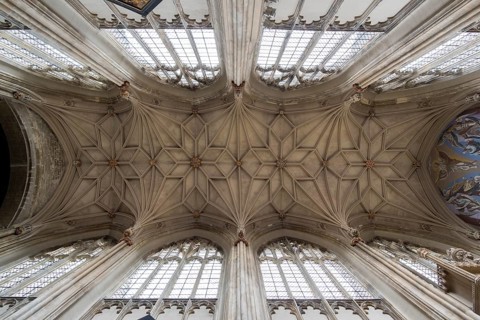 Christchurch Priory, vault in the choir