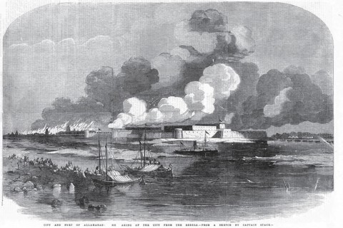 Military and mutiny, city and fort of Allahabad, Uttar Pradesh, India, Asia