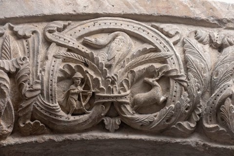 Romanesque portal arch from Brauweiler Abbey near Cologne, Brauweiler Arch, archivolt