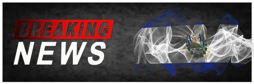 El Salvador Breaking News, Smoke Flag Background