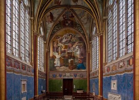 Fontaine-Chaalis, Royal Abbey of Chaalis, Chapelle Ste-Marie de l'Abbé, interior facing west, west