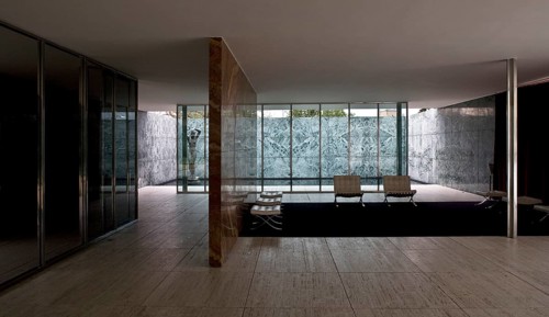 Barcelona Pavilion Pavilion of the 1929 World Exhibition, reconstruction 1983-1986, interior