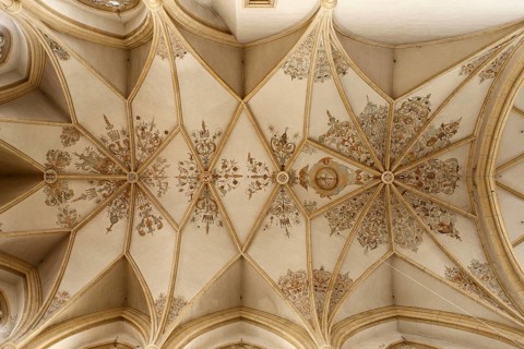 Started in 1410 by Hans von Burghausen, vault in the choir, St., Sankt, Saint