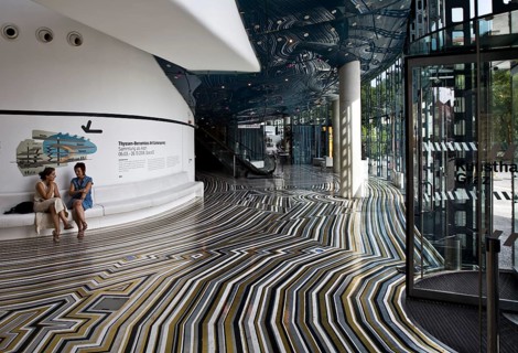 Kunsthaus, vestibule with floor design by J. Lambie