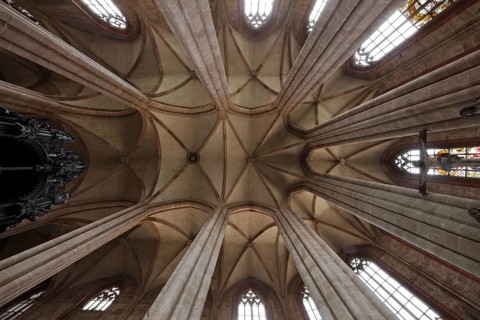 Choir, view into the vault, St., Saint, Saint