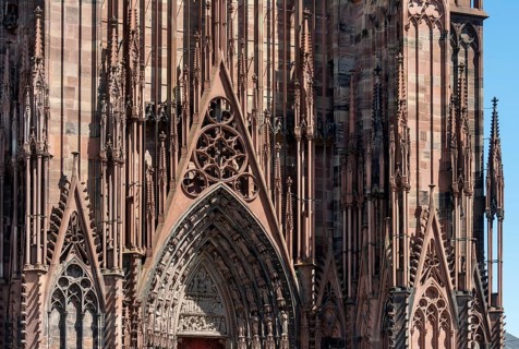 Strasbourg Cathedral, Cathédrale Notre-Dame de Strasbourg, west façade, Wimperge