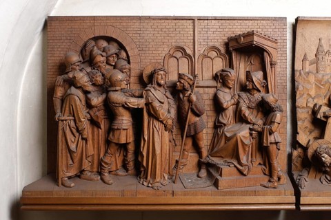 Northern portal vestibule, 19th century Way of the Cross, St., Sankt, Saint
