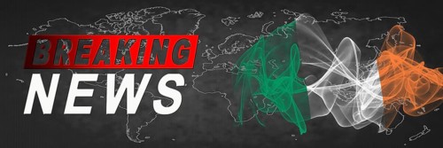 Ireland Breaking News, Smoke Flag Background