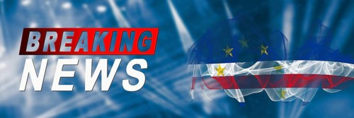 Cape Verde Breaking News, Smoke Flag Background