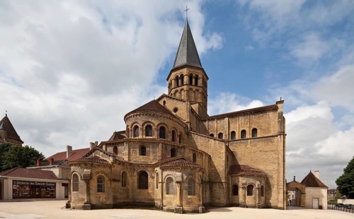 Frankr Paray-le Monial Burgundy Basilica Sacre-Coeur 70859 Started around 1100 View from