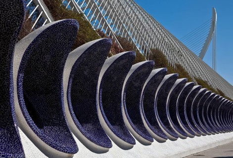 City of Arts and Sciences (cat./val. Ciutat de les Arts i de les Ciències), L'Umbracle, open