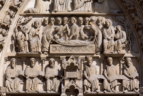 Northern west portal, tympanum, St., Saint, Saint