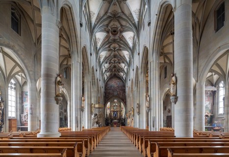 Überlingen, parish church of St Nicholas, view to the east