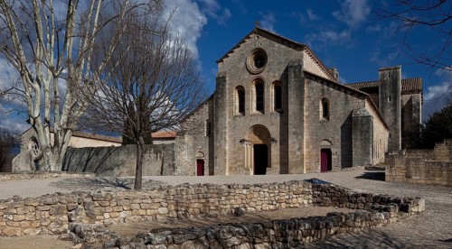 Cistercian monastery founded in 1144, church built 1175-1220, view from west, St., Sankt, Saint