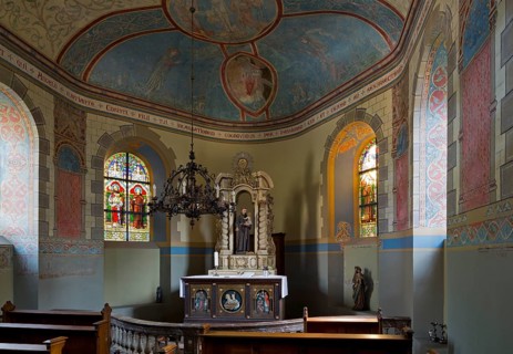 Quarry stone chapel on the foundations of a chapel from 1718, built by Abbot Ludwig von Sickingen,