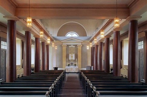 Built from 1829 to 1833 to designs by the Danish state architect Christian Frederik Hansen,