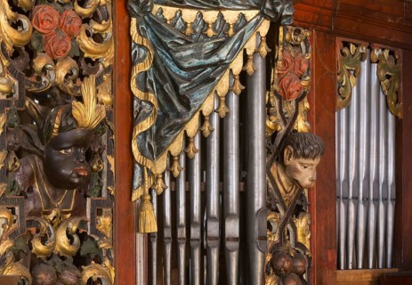Creutzburg organ from 1735, St., Sankt, Saint