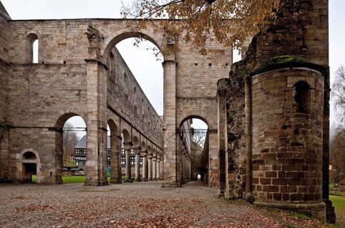 Paulinzella, monastery ruins. Main construction period 1105-24 Ruins since 16-17th century Church v