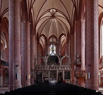 Interior facing east, 15th century, St., Sankt, Saint