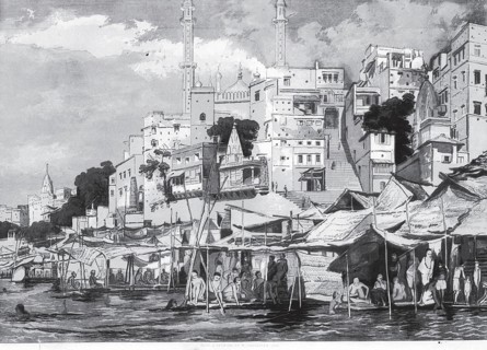 General View of Benares, Varanasi, Uttar Pradesh, India, Asia