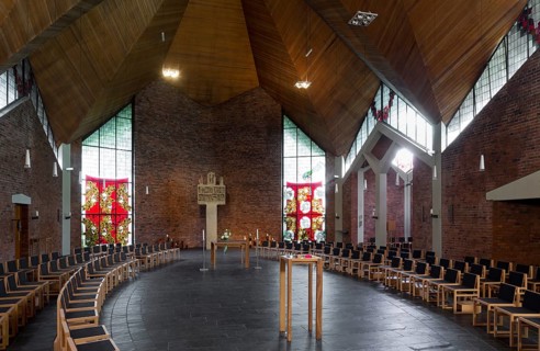 1960 to 1962 built by Karl Band and Werner Fritzen, St., Sankt, Saint