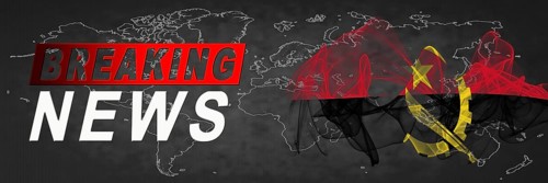 Angola Breaking News, Smoke Flag Background