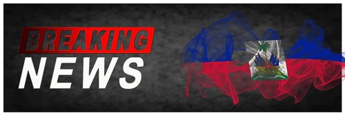 Haiti Breaking News, Smoke Flag Background