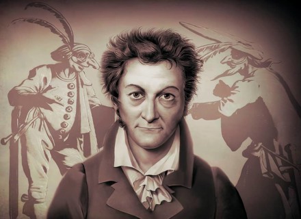 Ernst Theodor Amadeus Hoffmann, or E. T. A. Hoffmann, 1776 - 1822, German Romantic author of
