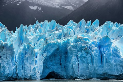 Perito Moreno Glacier, glacier tongue, glacier break, Los Glaciares National Park, Santa Cruz,