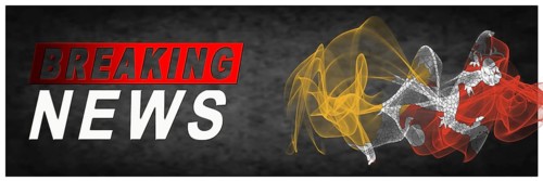 Bhutan Breaking News, Smoke Flag Background