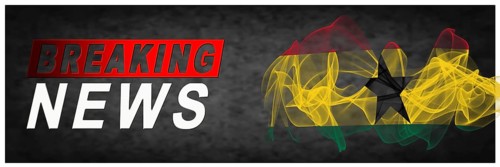 Ghana Breaking News, Smoke Flag Background