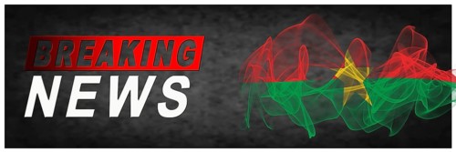 Burkina Faso Breaking News, Smoke Flag Background