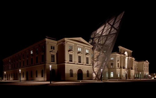 View from the west after the renovation from 2004 to 2011, twilight