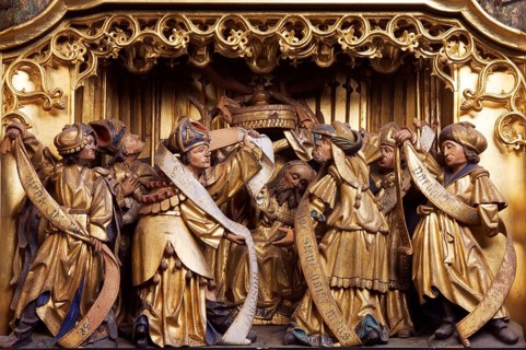 Altar of the Cross, Antwerp retable from the 16th century, detail, St., Sankt, Saint