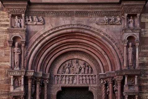 Galluspforte around 1185, upper area, St., Sankt, Saint