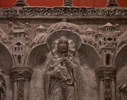 Choir screen exterior, Maria, St., Saint, Saint