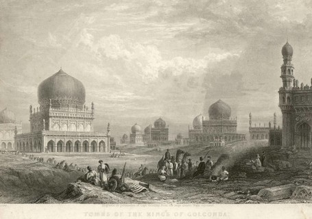 Tombs of the Kings of Golconda, Hyderabad, Andhra Pradesh, India, Asia