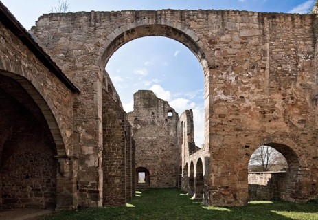 Walbeck (Aller), ruins of the former Benedictine collegiate church of St Marien, interior view from