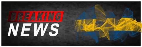 Sweden Breaking News, Smoke Flag Background