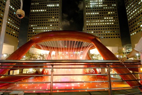 Fountain of wealth, Sun City, Singapore, Asia