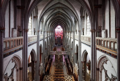 View from the walkway above the high altar to the west, St., Sankt, Saint