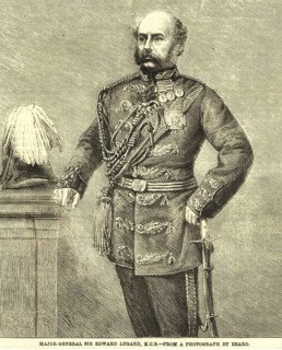 Lithographic portraits Major General Sir Edward Lugard. K.C.B., India NO MR