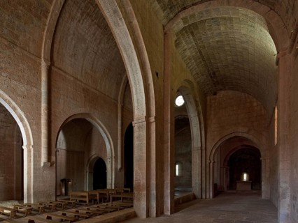 Cistercian monastery founded in 1146, church, view from the south aisle to the north-east, St.,